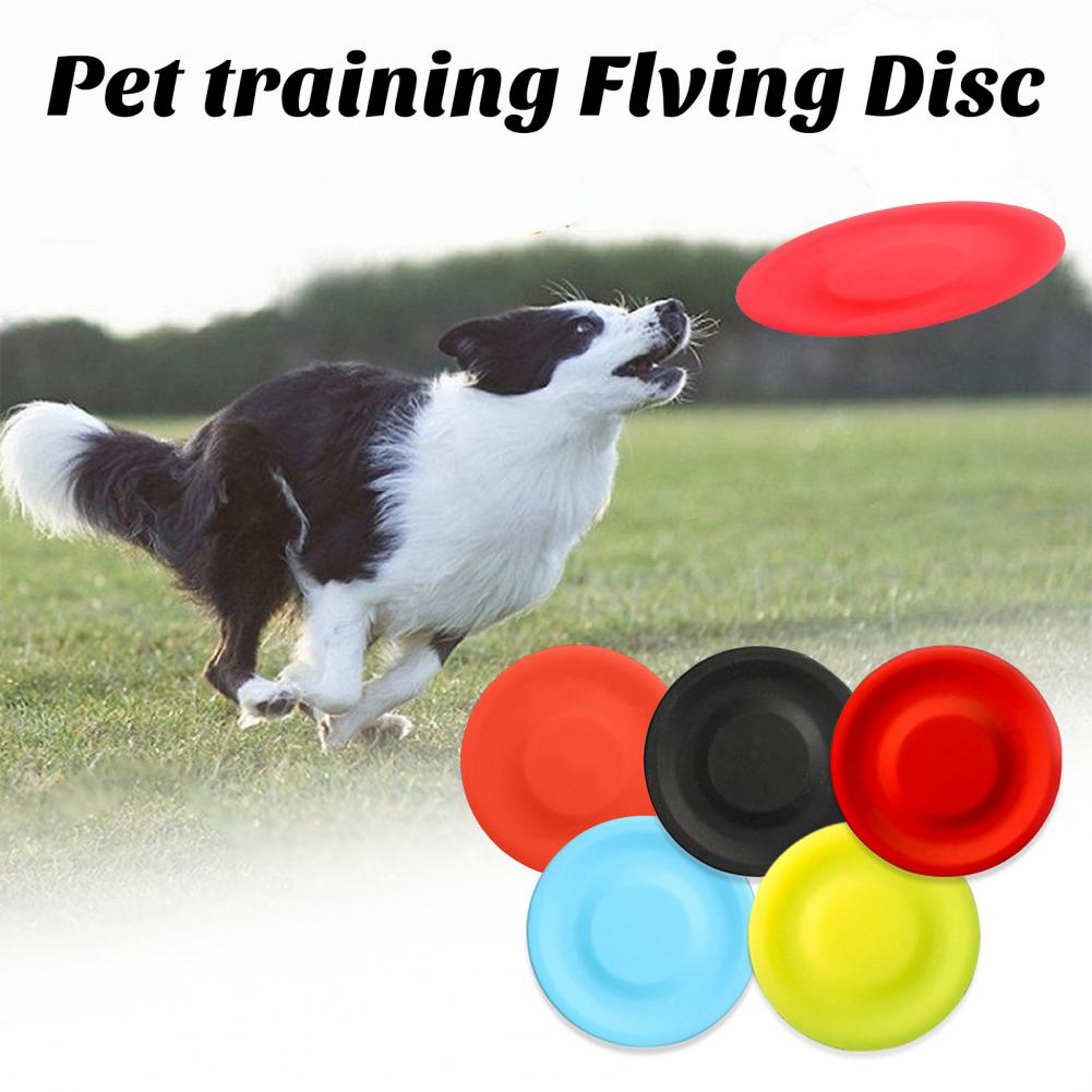 Flying Disc Dog Training Toy - Mainan Disk terbang anjing peliharaan, Gel