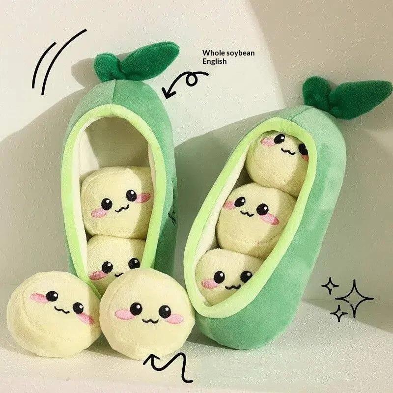 1 Buah Mainan Boneka Kacang Po - Interactive Squeaky Plush Dog Toy ulasan dan harga