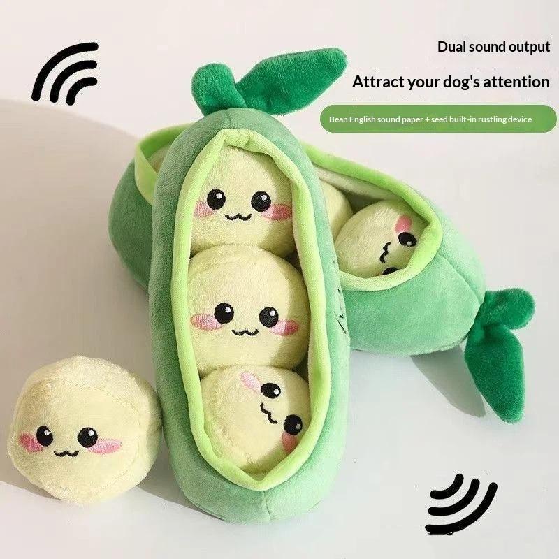 1 Buah Mainan Boneka Kacang Po - Interactive Squeaky Plush Dog Toy ulasan dan harga