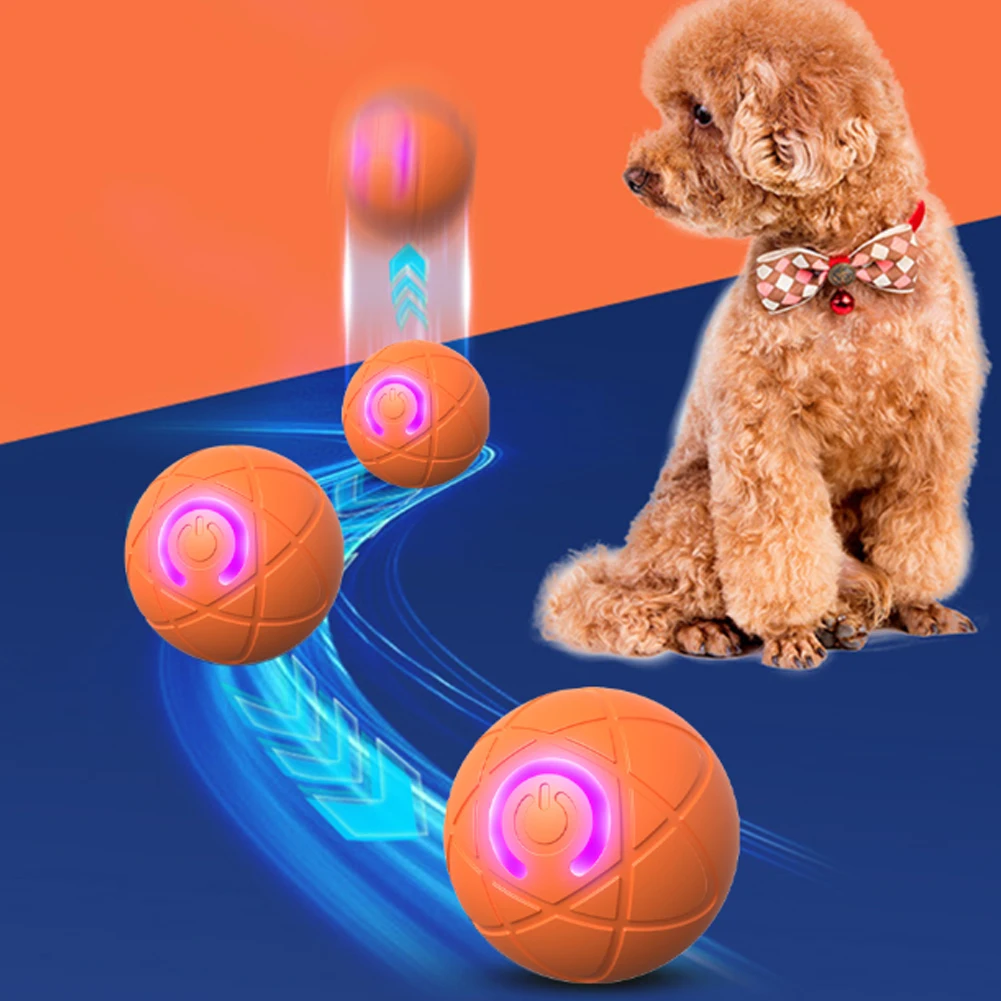 Bola Anjing Interaktif Pintar: - Automatic Moving Dog Ball ulasan dan harga