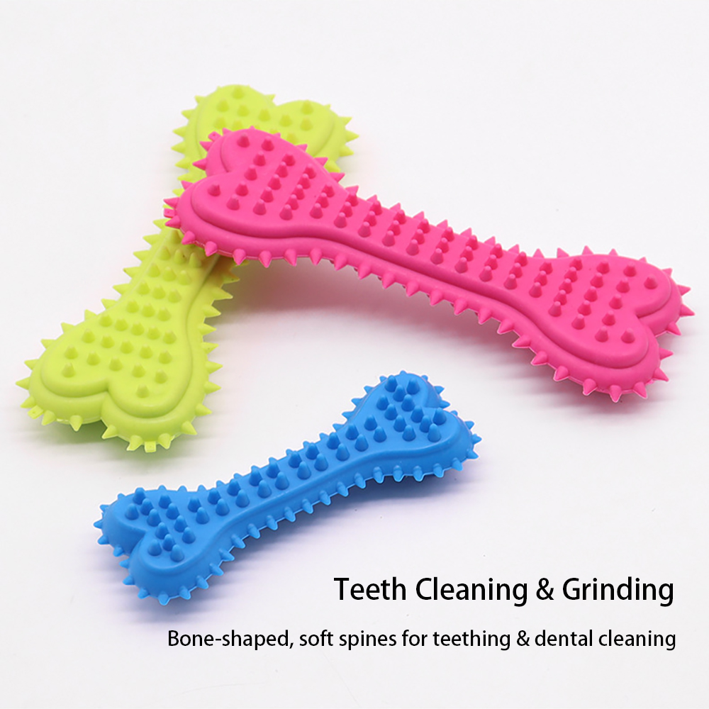 Mainan Hewan Peliharaan, Bentu - Teeth Cleaning Dog Chew Bone ulasan dan harga